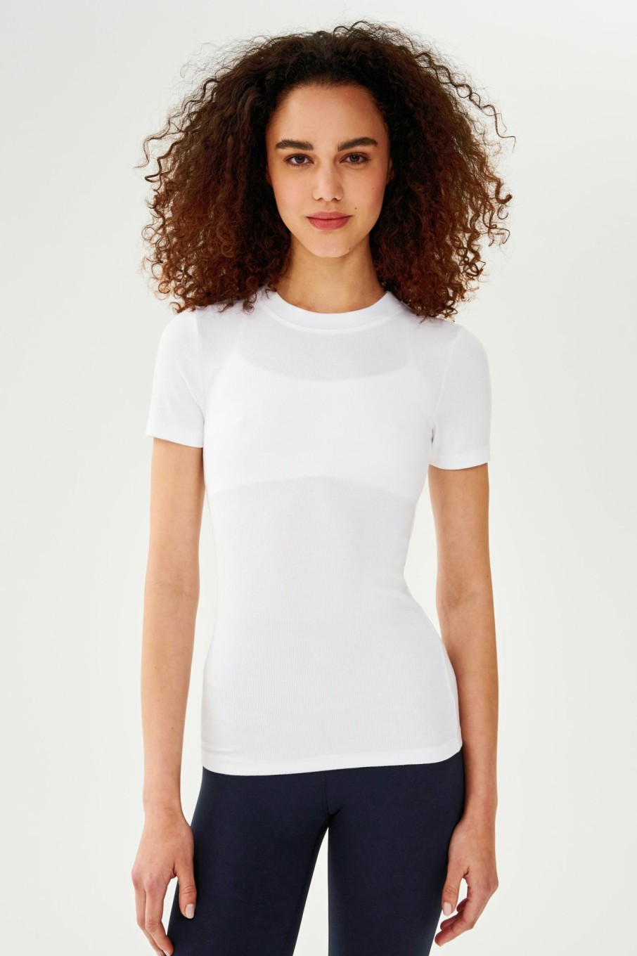 Tops & Tanks Splits59 | Louise Rib Short Sleeve