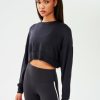 Sweats & Tracksuits Splits59 | Noah Fleece Crop Sweatshirt