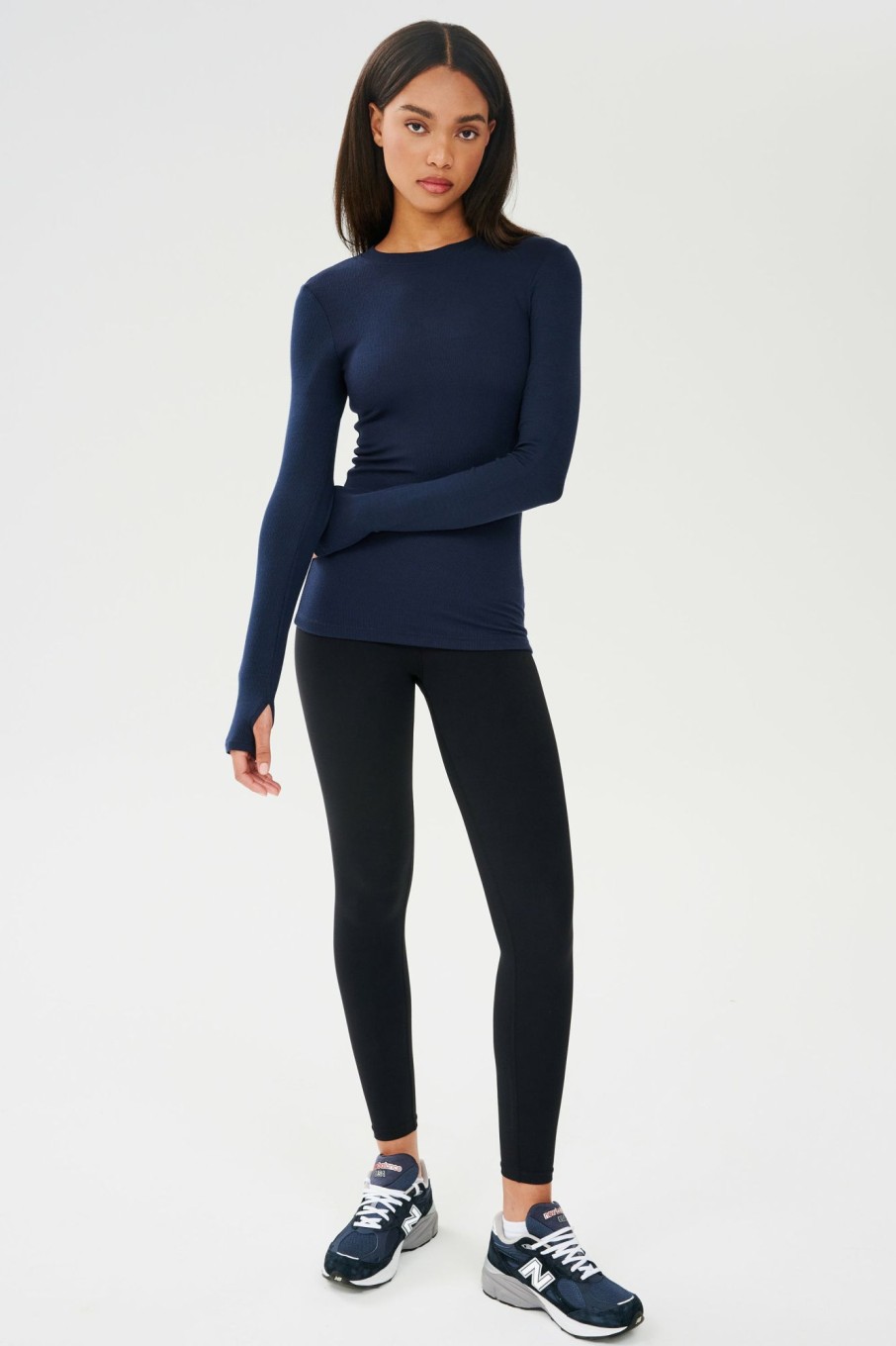 Tops & Tanks Splits59 | Louise Rib Long Sleeve