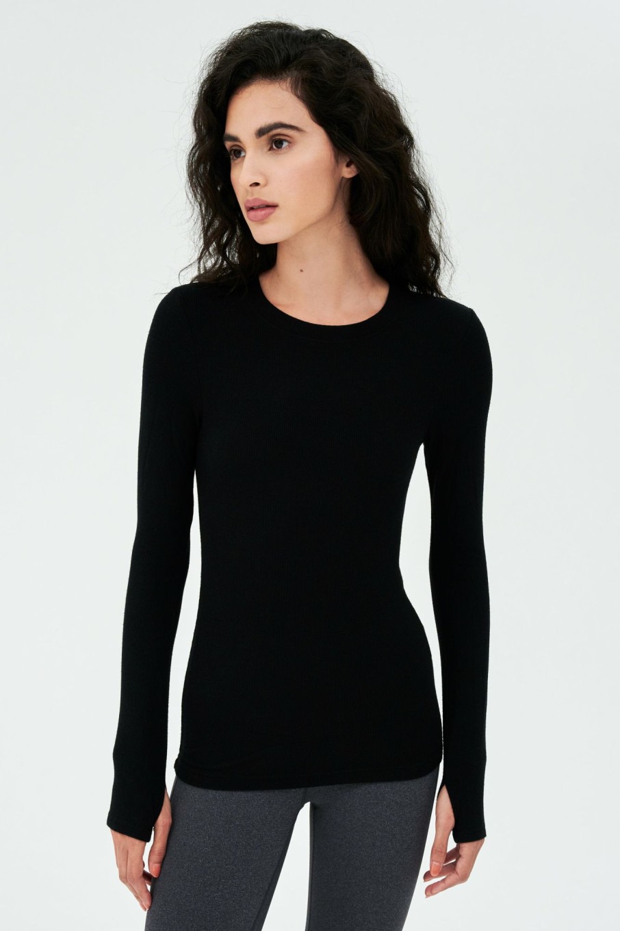 Tops & Tanks Splits59 | Louise Rib Long Sleeve