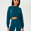 Sweats & Tracksuits Splits59 | Noah Fleece Crop Sweatshirt