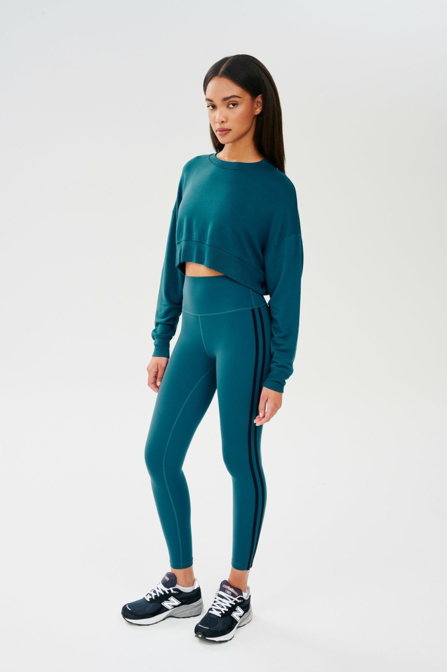 Sweats & Tracksuits Splits59 | Noah Fleece Crop Sweatshirt