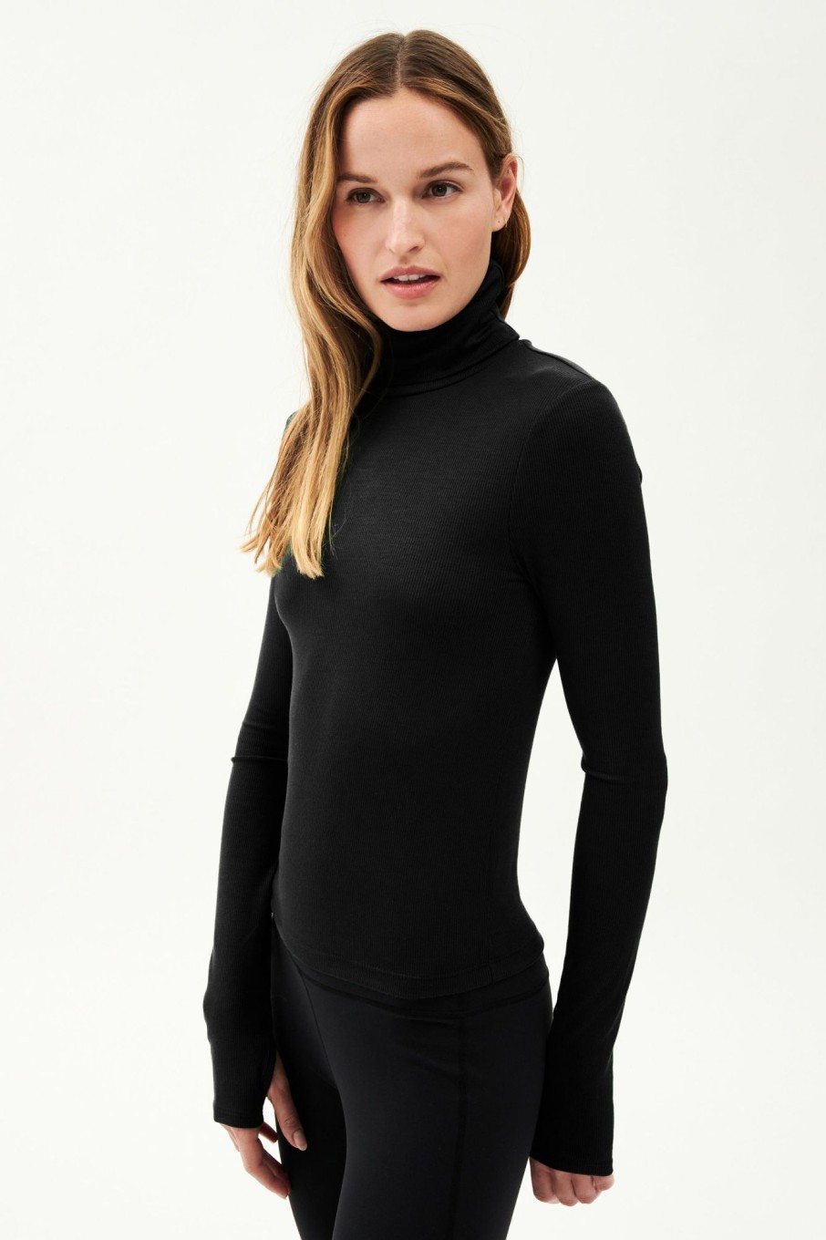 Tops & Tanks Splits59 | Jackson Rib Full Length Turtleneck