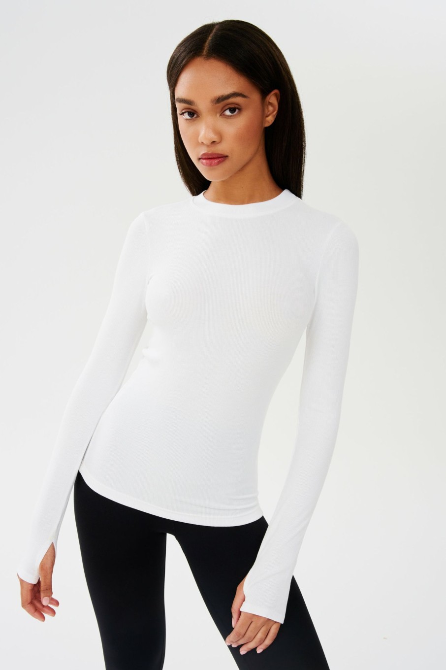 Tops & Tanks Splits59 | Louise Rib Long Sleeve